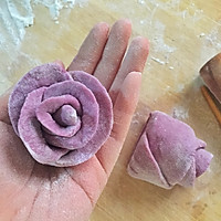 紫薯花朵酒酿馒头--中式面点（1）的做法图解8