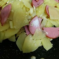 土豆火腿的做法图解4