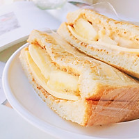 花生酸奶蕉泥三明治的做法图解9