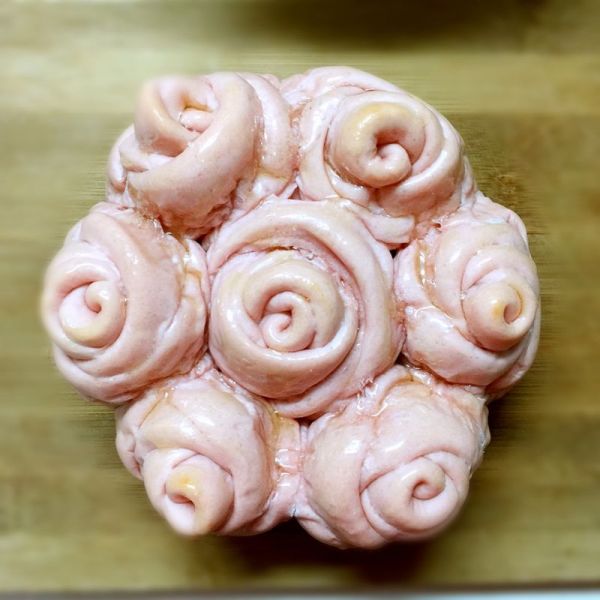 粉色玫瑰小餐包