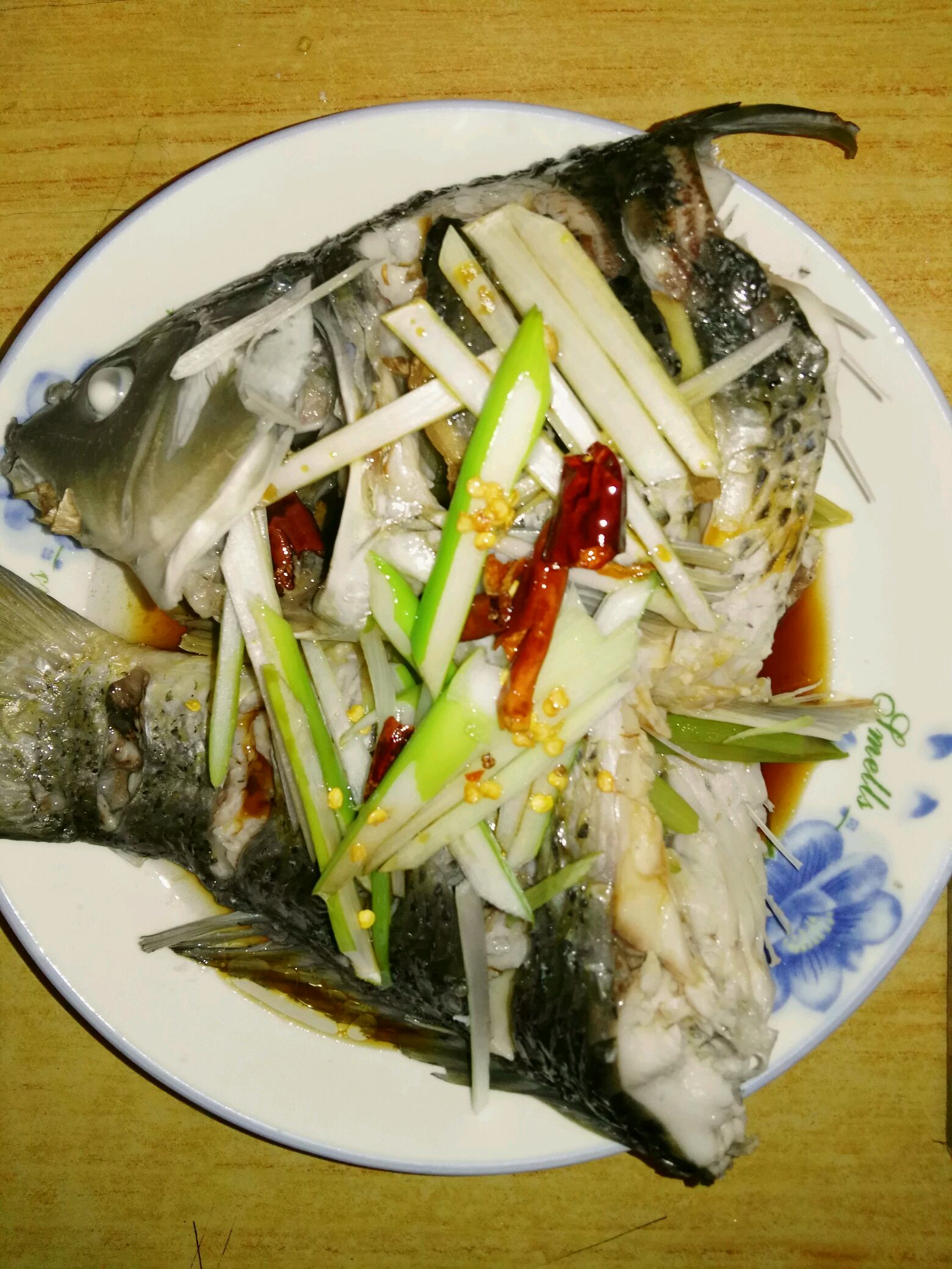 Steamed carp