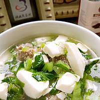 宝宝骨汤翡翠豆腐羹的做法图解8