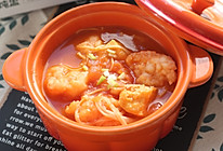 番茄金针菇虾滑汤的做法