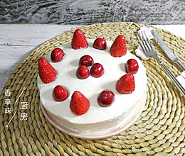 樱桃草莓蛋糕的做法