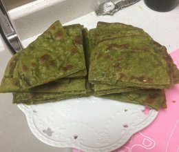 菠菜葱油饼的做法