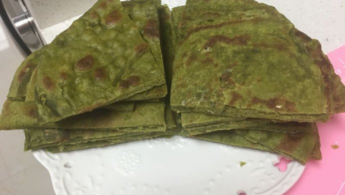 菠菜葱油饼