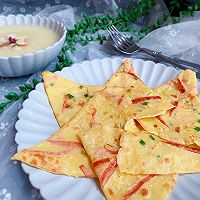 #肉食者联盟#火腿鸡蛋软饼【十分钟早餐】的做法图解10