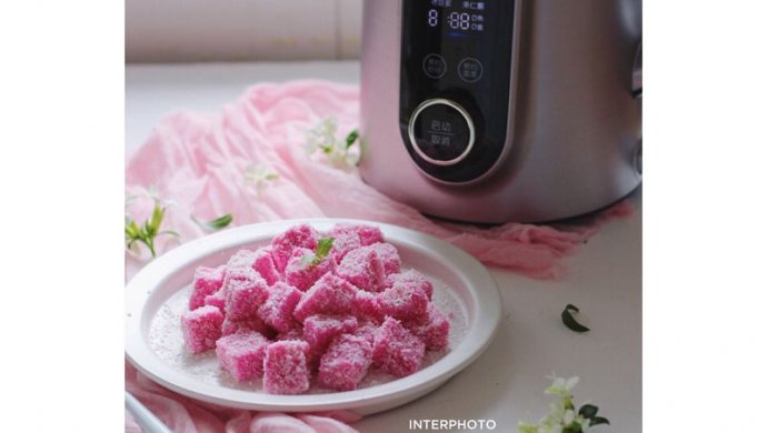豆浆椰蓉小方(粉色公主心)
