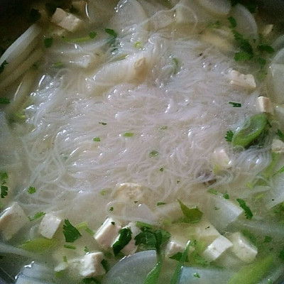 萝卜豆腐粉丝汤