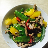 快手菜之荷兰豆炒肉丝的做法图解1