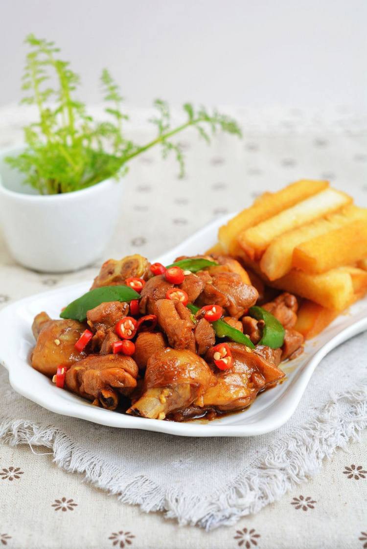 孝亲菜长寿菜的老虎杠子鸡的做法
