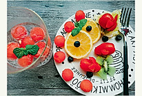 简单的番茄小兔水果盘#好心情早餐#的做法
