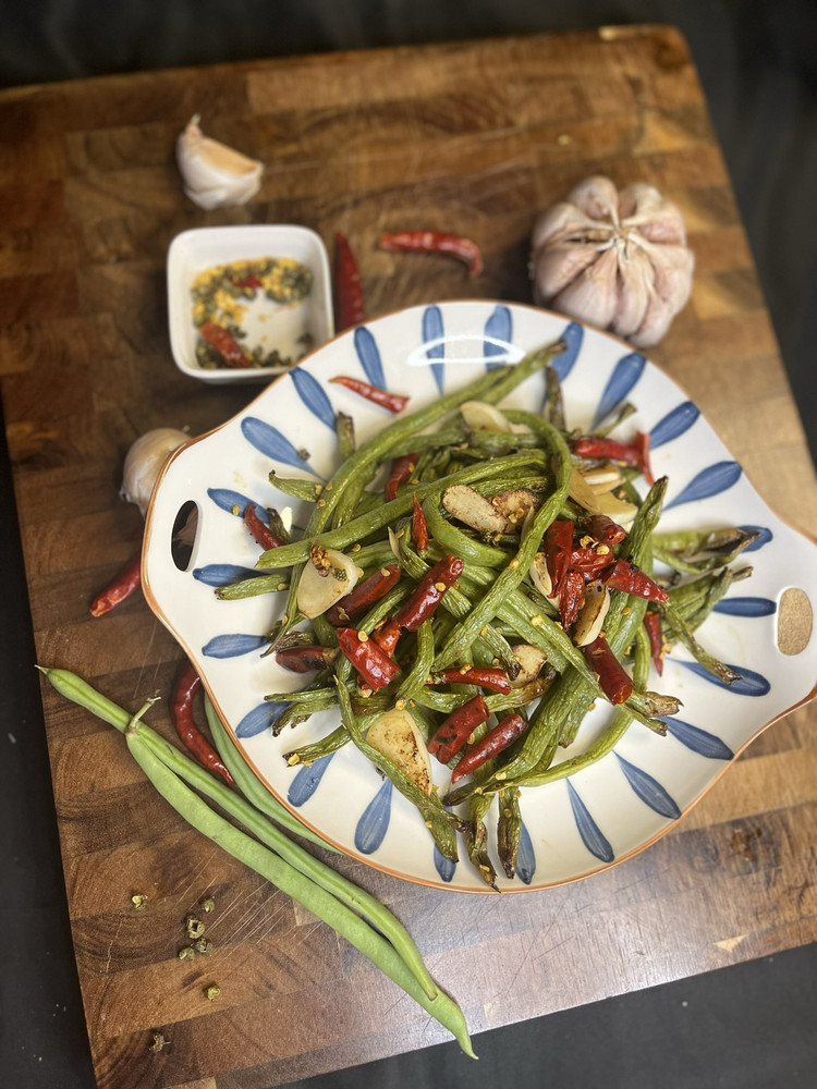 不用油炸的干煸豆角！解馋无负担！的做法