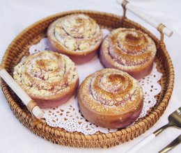 椰蓉紫薯面包卷的做法