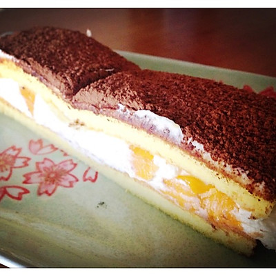 芒果夹心可可小方