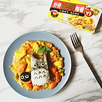 日式龙猫咖喱饭#奇妙咖喱，拯救萌娃食欲#的做法图解12