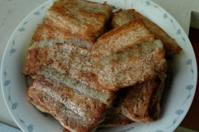 香煎三文鱼骨（简单易做）