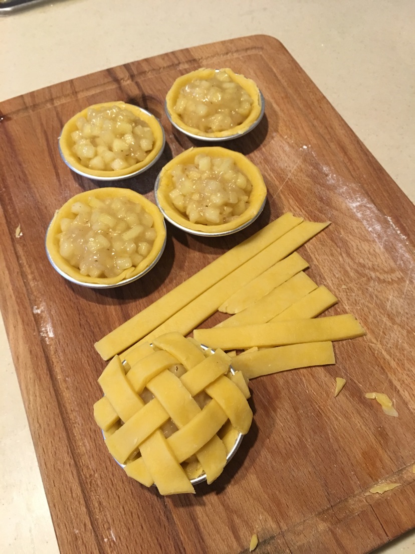 空气炸锅版迷你苹果派#熙悦食品低筋粉#的做法图解15