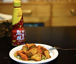 #豪吉川香美味#川香芦笋炒豆腐的做法