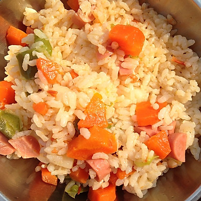 火腿焖米饭