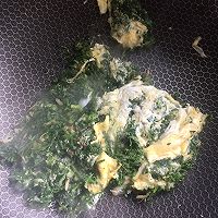 荠菜炒鸡蛋的做法图解5