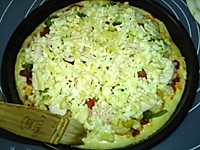蘑菇鸡肉肠批萨的做法图解15