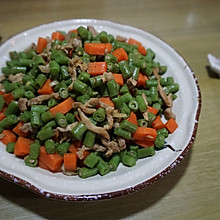 中餐 肉末炒长豆角/豇豆
