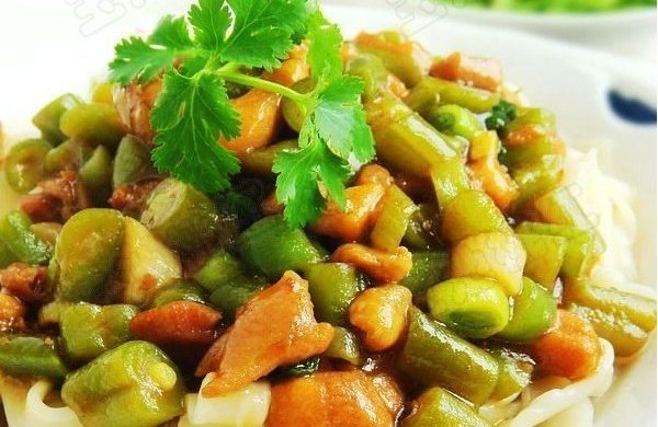 豆角鸡丁打卤面