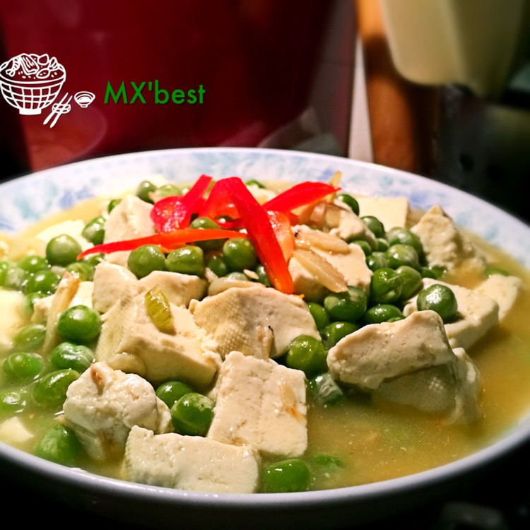 青豆煨豆腐的做法