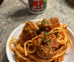 肉圆意大利面spaghetti的做法