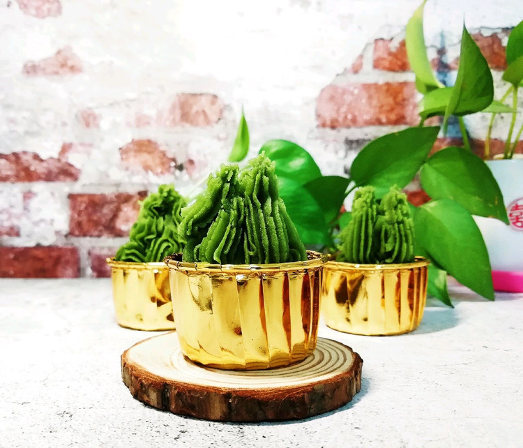 盆栽植物～轻乳酪杯子蛋糕的做法
