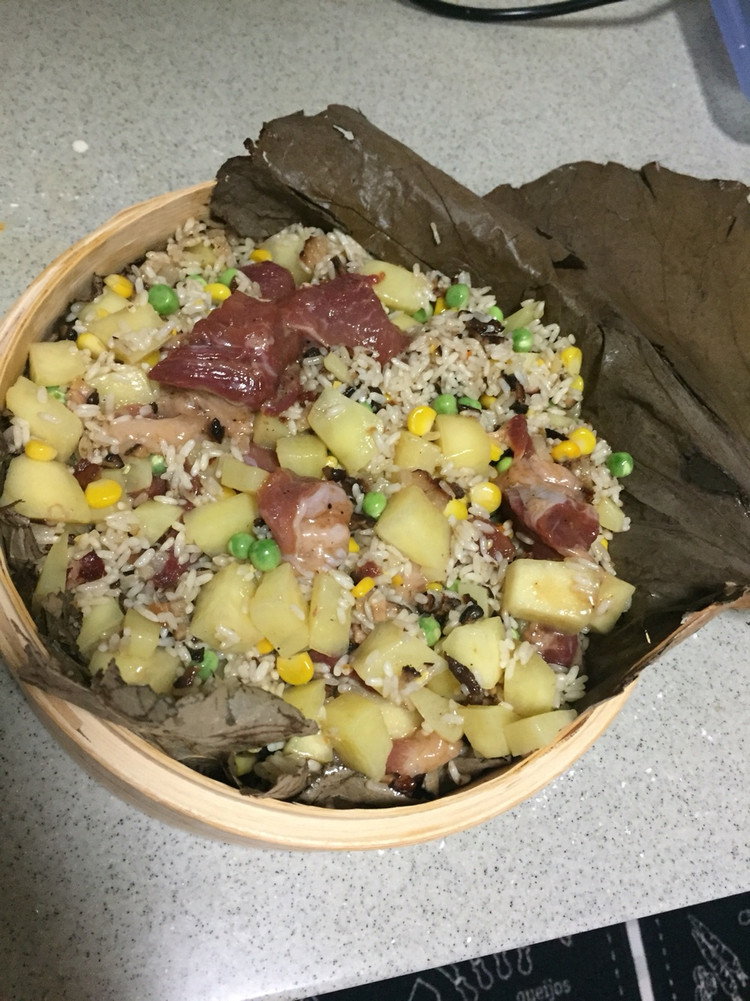 荷叶饭的做法