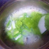 超鲜虾仁蘑菇菜粥的做法图解4