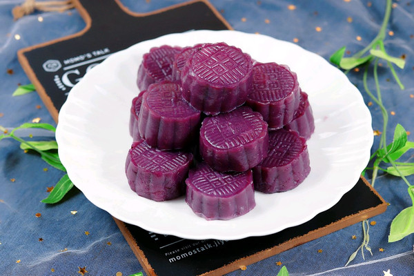 紫薯山药伪月饼（糯米糕）