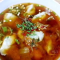 「私房」泡菜酸汤水饺的做法图解4