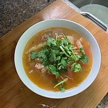 番茄咸菜瘦肉汤