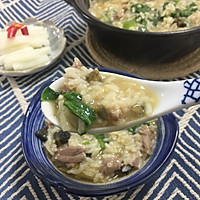 皮蛋瘦肉粥的做法图解7
