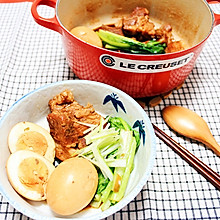 日式豚角煮--在家做咖啡店定食