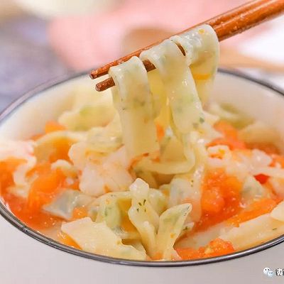 蔬菜虾仁夹心面 宝宝辅食食谱