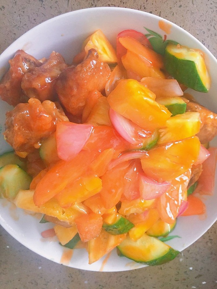 菠萝咕噜排骨的做法