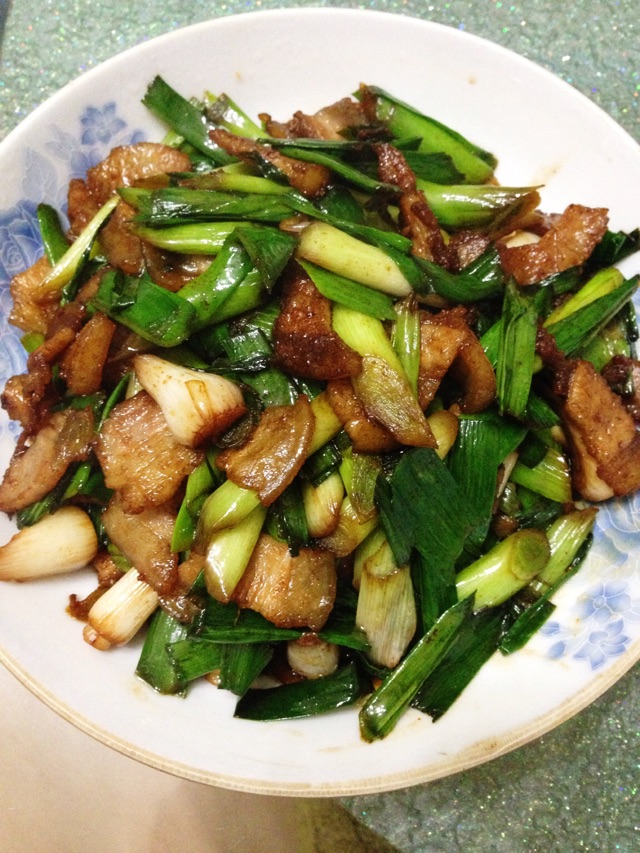 蒜苗五花肉