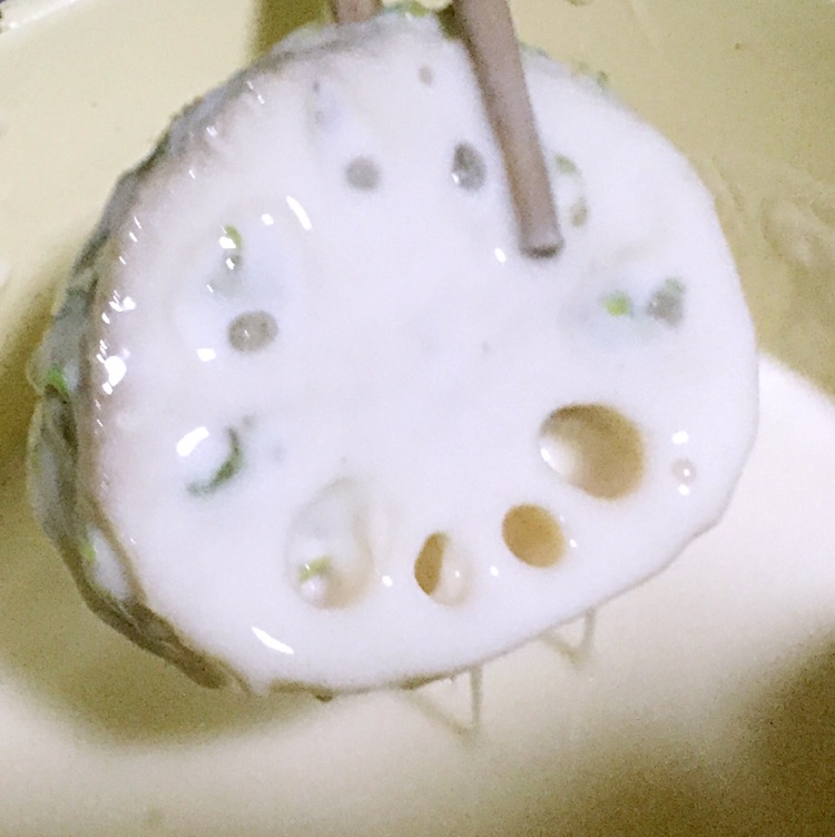 鲜肉香菜炸藕盒的做法图解18