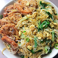 炒粉丝闷莲夹的做法图解2