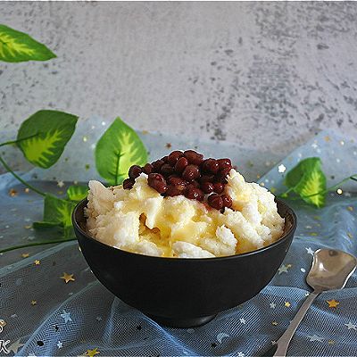 红豆牛奶冰
