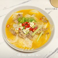 #加油 卡塔尔#酸萝卜羊肉煲，好吃到连汤都喝掉的做法图解6