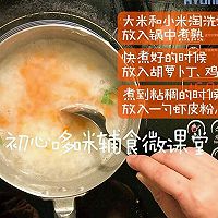 宝宝辅食田园鸡肉炖饭的做法图解3