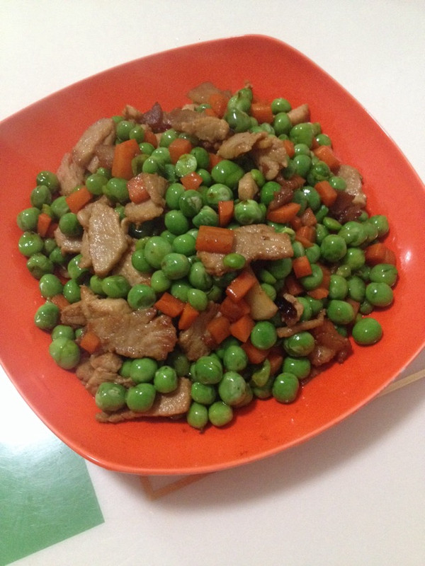 青豌豆炒肉