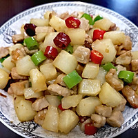 秋季限定|凉薯（沙葛）炒肉丁的做法图解10