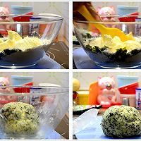 黑芝麻海苔酥饼，咸香可口（无糖）的做法图解3