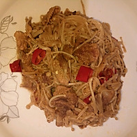 金针菇炒肉的做法图解8